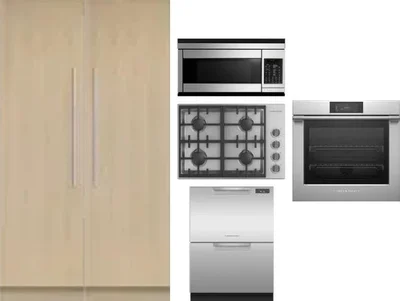 6 Piece Package Includes Refrigerator, Freezer, Cooktop, Wall Oven, Microwave And Dishwasher